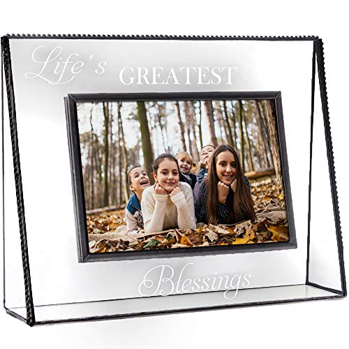 J Devlin Pic 319 Clear Photo Frame Engraved Life's Greatest Blessings Series (5x7 Horizontal) - size: 5x7 Horizontal