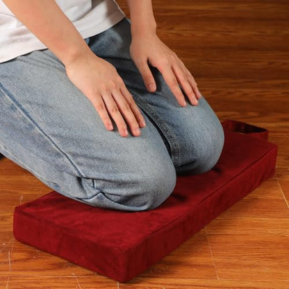 Colingmill Personal Prayer Kneeler Pad 18 3/4 Inch Christian Kneeler Pillow - color: Burgundy