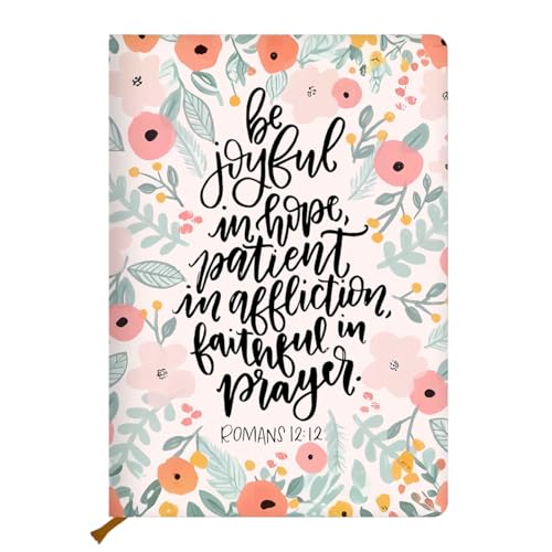 Cute flower Christian Hard Shell Journal Notebook 200 Sheets (5.8 x 8.3) - color: Multi 1154