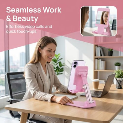 Phone Stand for Desk Cell Phone Holder Stands for iphones, Sakura Pink - color: C-Sakura Pink