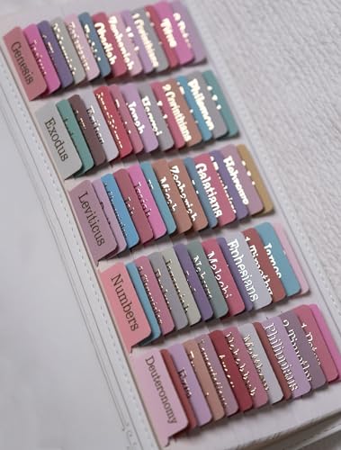 UPAFEXXI-Laminated Bible Tabs, Bible Tabs for Women and Men - color: Morandi