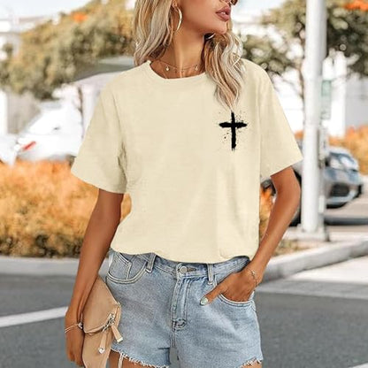 Christian Shirts for Women Psalms 91 Jesus Shirt Religious Faith God Tshirt Bible Verse Inspirational Tees Tops - color: Apricot, size: XX-Large