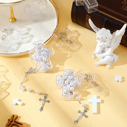 Ferreve First Communion Cross Trinket Box 2.05" x 2.64", 50 Pcs