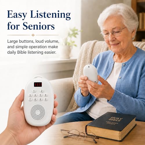 KJV Audio Bible Player, Portable Bible for Seniors