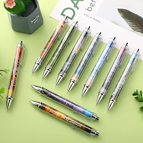 Tinlade 10 Pcs Christian Bible Verse Ballpoint Ink Pens,Landscape - style: Landscape