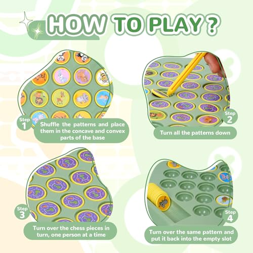 Animal Memory Matching Game, 54 Piece Family Board Game - color: L-animal