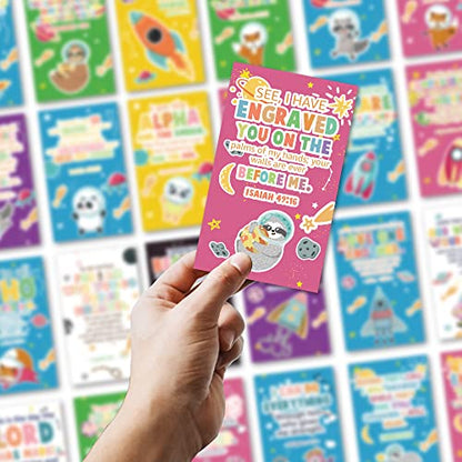 Scripture Affirmation Cards for Kids, Faith Building Bible Verse Card - color: Style 05