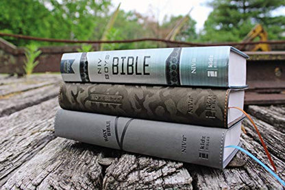 NIV, Boys' Bible, Leathersoft, Brown Camo, Comfort Print: A Foundation for Lifelong Faith and Learning for Boys Ages 8-12