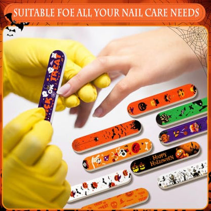 50 Pack Halloween Mini Nail Files Bulk Halloween Gifts for Women - style: Halloween
