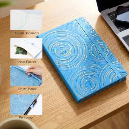 Comix Aesthetic Lined Journal for Writing, 192 Pages, 100GSM Paper, A5 Size - color: Light Blue