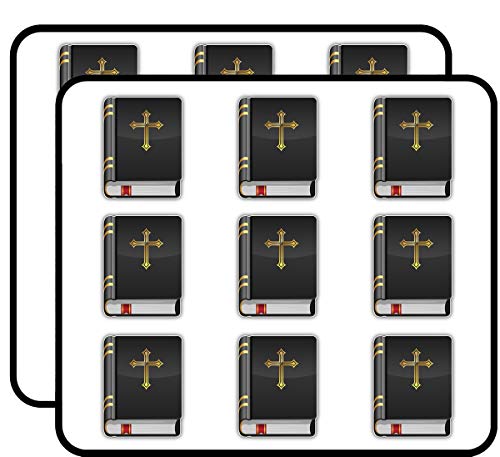 Holy Bible 2" 18 Pack Sticker for Scrapbooking Waterproof Vinyl Stickers for Water Bottle, Laptop & Phone Case