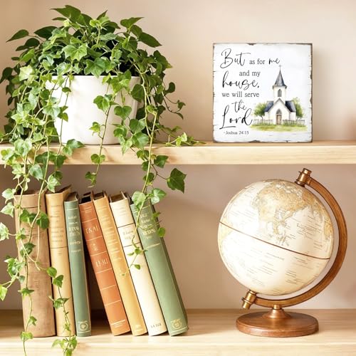 But As For Me And My House, We Will Serve The Wood Box Sign 5.9x5.9 - color: white02