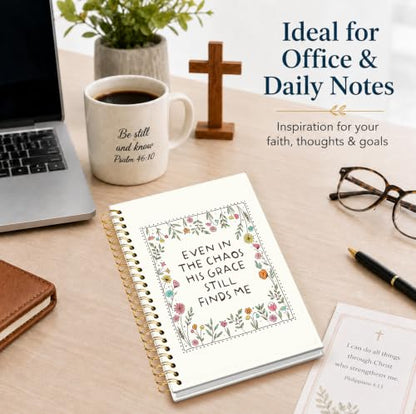 Bible Journal for Women，Christian Gifts for Women - color: Crossed Bible