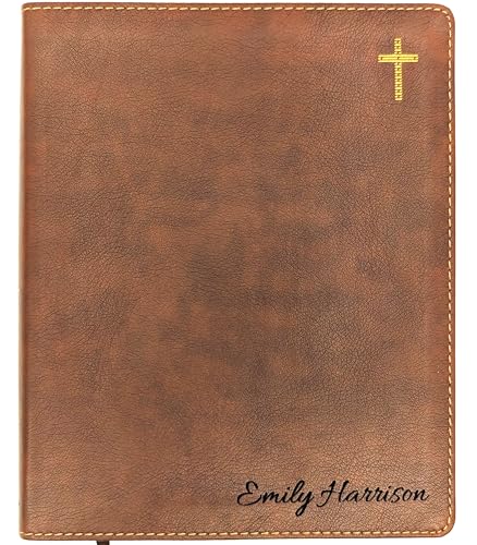 Personalized NIV Journaling Bible | New International Version | Custom Engraved Name | Easy-to-read Study Bible | Christian Gift for Men, Women, and Kids - style: Engraved Name