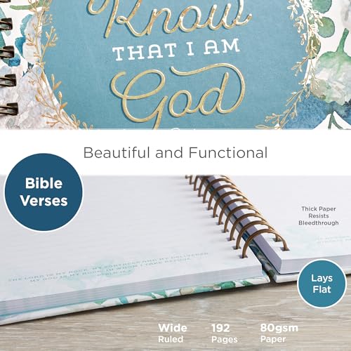 Christian Art Gifts Spiral Journal: Be Still and Know - Psalm 46:10