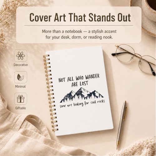 Funny Rock Hounding Geologist Spiral Notebook 5.5x8.3 Inch - color: pattern-3