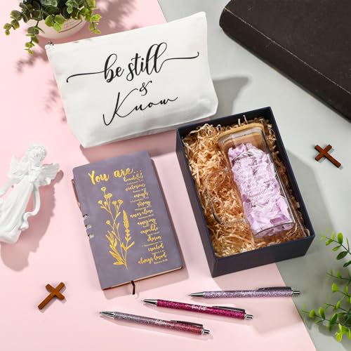 Skylety 6 Pcs Christian Gifts Set for Women Bible Study Supplies, Purple - color: Purple