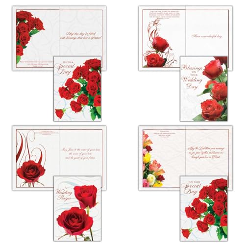 Wedding Day KJV Foil Cards, 12 Count