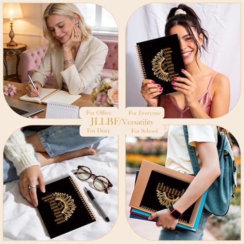 JLLBF Christian Spiral Notebook, Sunflower You Are Bible Notebooks for Note Taking, Christian Gifts for Women, Inspirational Religious Prayer Journal Notebook, 5.5x8.3 Inch - color: You Are