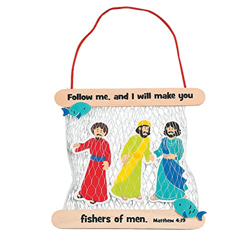 Fun Express Fishers of Men Bible Craft Kit for Kids - size: 6" x 5 1/2"