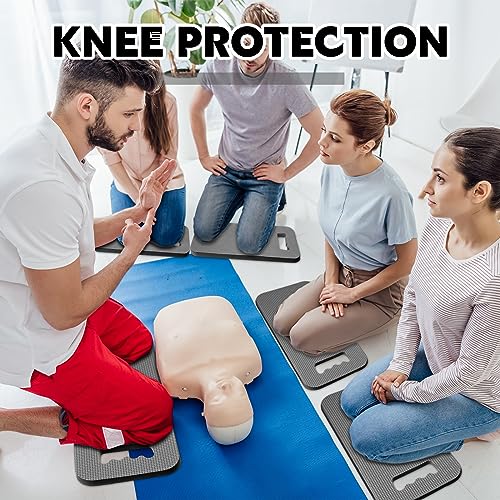 Riakrum 20 Pcs Garden Kneeling Pad Garden Knee Pad Thick Foam Knee Mat Waterproof Cushion for Kneeling Multi Functional and Church Kneeler for Praying, Baby Bath, Yoga, 15.4 x 6.7 Inch (Gray) - color: Gray
