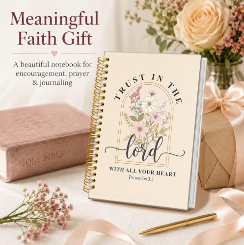 Bible Journal Notebook, Inspirational Christian Gifts for Women - color: The Bible of Flowers