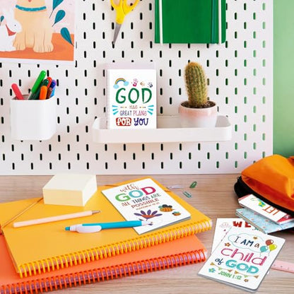 20Pcs Bible Verse Notepad for Kids- End of School Year Bulk Inspirational Notebooks Mini Colorful Christian Scripture Quotes Small Pocket Notepads for Teacher Appreciation Week Graduation Party Gifts - style: White