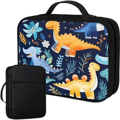 Bible Cover for Women Kids, Bible Carrying Case Church Bag Bible Protective with Zippered Back Pocket, Gift for Adults Lady Women Men, Dinosaur Pattern - color: Dinosaur Pattern