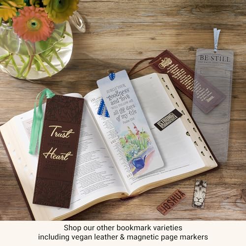 Christian Art Gifts Marble Swirl Scripture Bookmark God Will Be with You - style: God With You