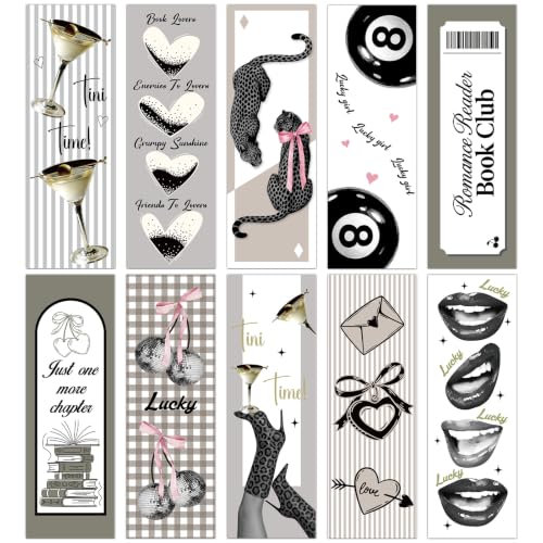 100 Pcs Aesthetic Bookmark Gifts Book Marks for Book Lovers - color: Aesthetic