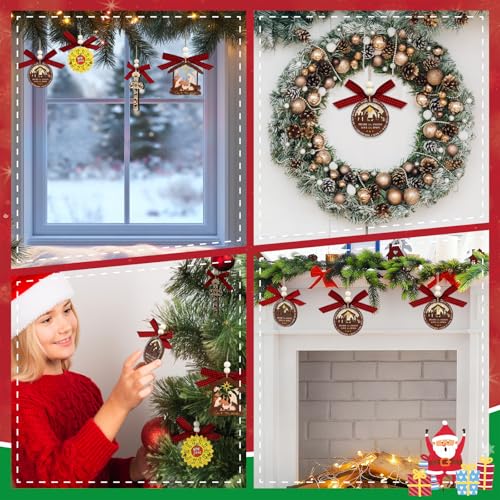 D4DREAM Religious Christmas Ornaments Wooden 3D - color: A03