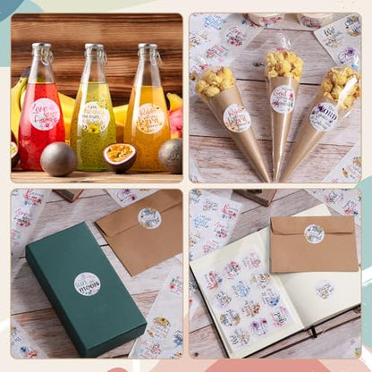 600 Pcs Bible Verse Stickers 24 Styles Floral Scripture Stickers - style: Floral