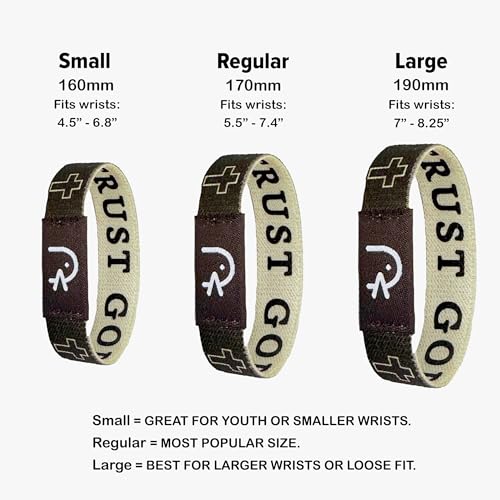 Yappy The Original Bible Verse Bracelets, Daily Bible Verse Bracelet for Personalized Daily Inspiration - color: God Is Greater, size: Large (7 inches)