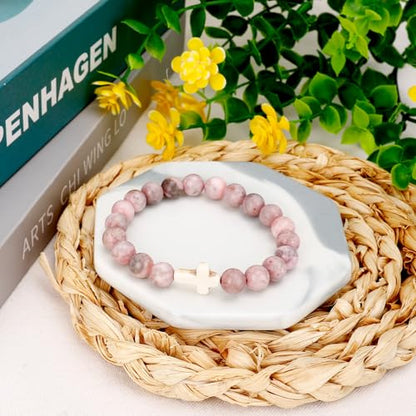 Aelciyue Teacher Appreciation Gifts for Women Thank You Birthday Xmas Valentines Day Gifts for Teachers Bracelets for Women - style: Cross