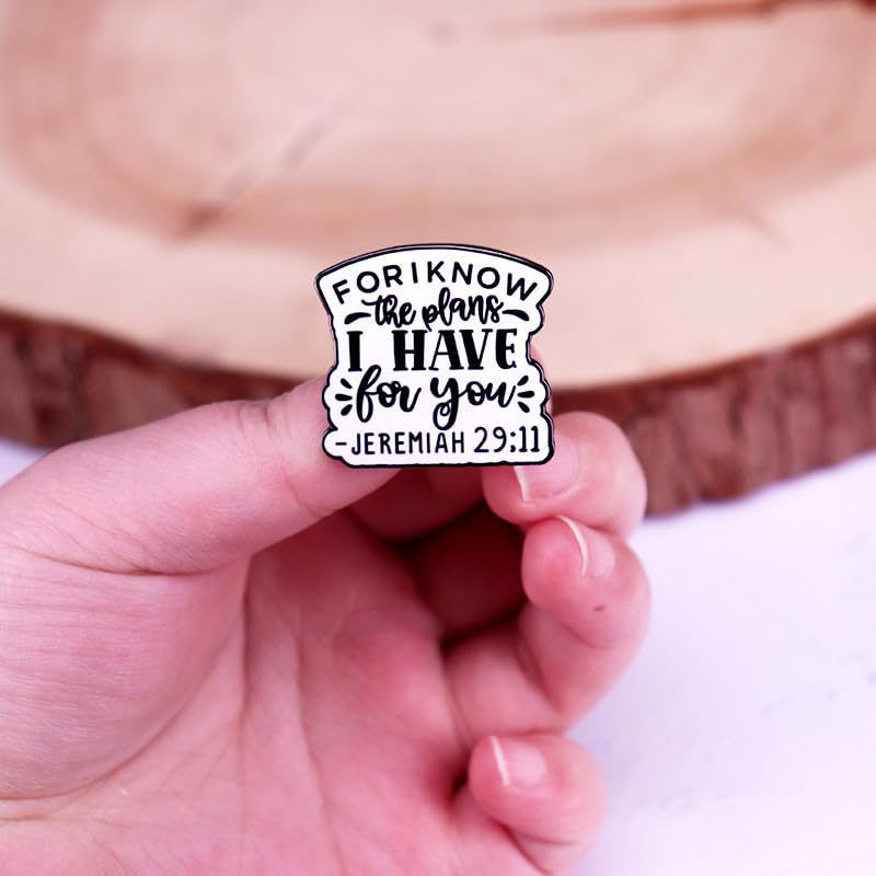 For I Know The Plans I Have For You Enamel Pin Jeremiah 29:11 Badge Christian Brooch For Backpacks Coats Hats Accessories