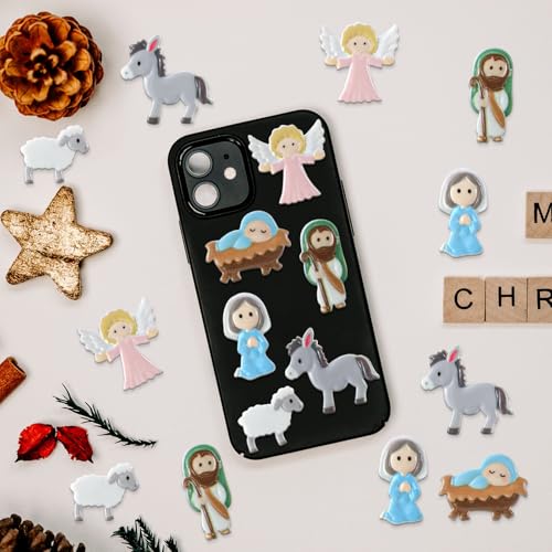 Cinnvoice 60 Pcs Christmas Nativity Scene Sets for Crafts - color: Colorful, style: Jesus