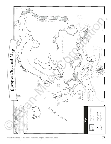 Evan-Moor The World Reference & Map Forms (World & Us Maps)