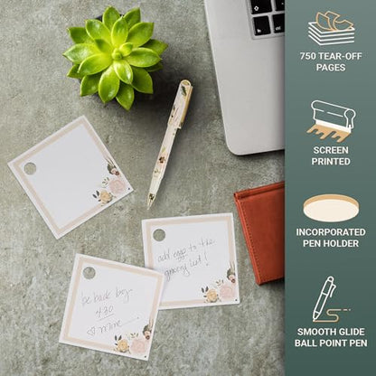 Christian Art Gifts Note Cube & Pen Set: Every Good Gift Bible Verse - color: Every Good Gift