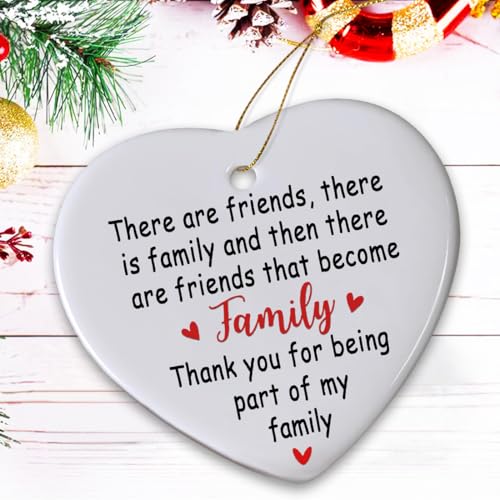 Family Christmas Ornaments 2026,Gifts for Family Friends Christmas Ideas,Personalized Ornaments for Christmas Tree,Long Distance Whole Families Gifts - color: Family