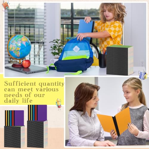 Handepo 100 Pack A5 Composition Notebooks 5"x8" Wide Ruled Notebook - color: Delicate Color, size: A5