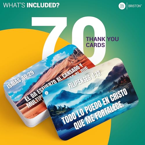 Spanish Bible Verse Cards – 70 Christian Encouragement Notes for Students