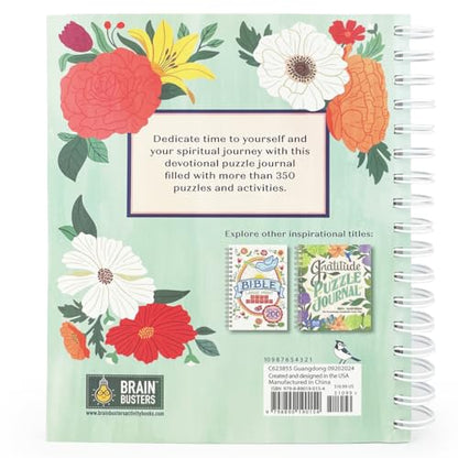 Devotional Puzzle Book and Journal: 350 Promts, Prayers and Puzzles to Reflect and Connect, Journaling & Reflection (Part of the Brain Busters Puzzle Collection)
