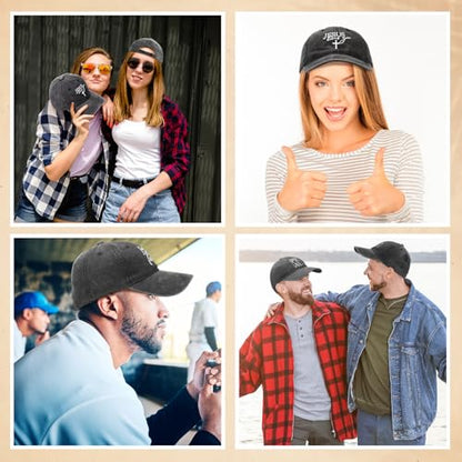 6/12 Pack Christian Hats Bulk for Men Women - style: Style 2