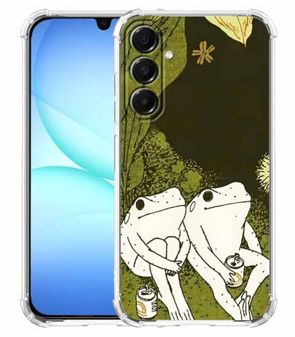 Cute Frogs Case for Samsung Galaxy A17,Aesthetic Animal Pattern,Cool Soft TPU Bumper Case,SA17 - color: Frogs, size: Samsung Galaxy A17