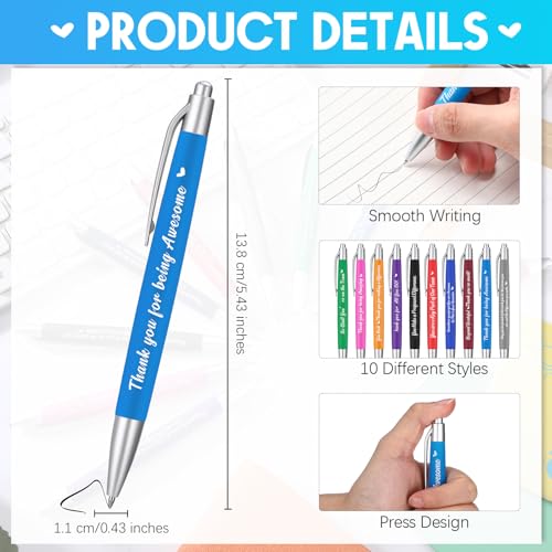 Gueevin 200 Pcs Inspirational Pens Employee Gift, Appreciate Style - style: Appreciate Style