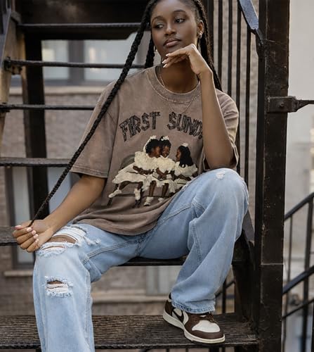 Christian T-Shirts for Men, Y2K Graphic Tees Shirt Unisex - color: Khaki, size: Large