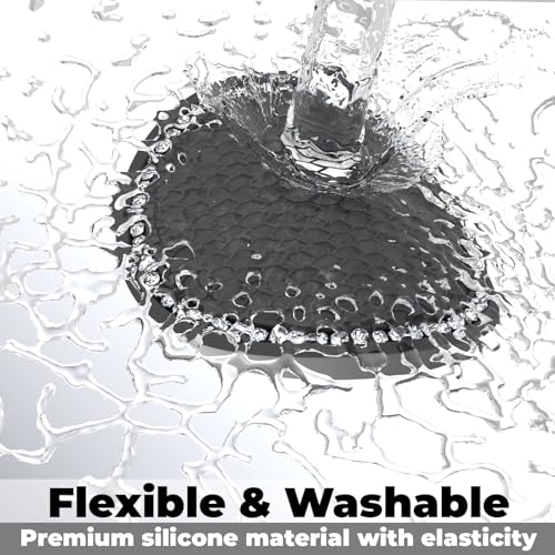 BFXM 2 PCS Bling Cup Holder Coasters for Car 2.75 inch (White Diamond) - color: Black+Bling White
