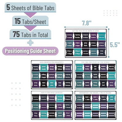 Mr. Pen- Bible Tabs, 75 pcs, Celestial Symphony - color: Celestial Symphony