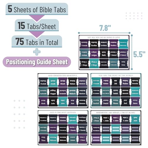 Mr. Pen- Bible Tabs, 75 pcs, Celestial Symphony - color: Celestial Symphony