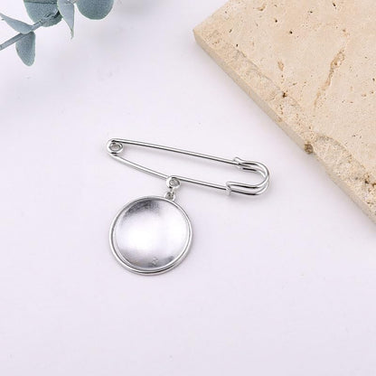Wedding Double Picture Frame Brooch for Bride Grooms Boutonniece Pin for Wedding Bouquet - color: Color R